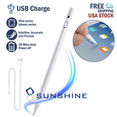 Stylus Pencil For iPad 6th 7th 8th/9th/Mini 4 5 6/Pro 11&12.9''/Air 3rd 4th Pen - Image 1 of 4