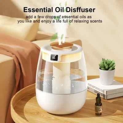 2000ml Bedroom Humidifier for Large Rooms - Cool Mist Air Freshener for Office - Image 1 of 4