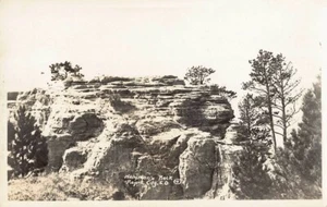 RPPC Rapid City South Dakota Hangman's Rock Postcard - Picture 1 of 2