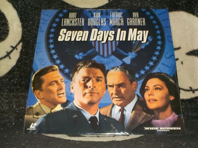 Seven Days In May NEW SEALED Widescreen Laserdisc LD Kirk Douglas Free Ship $50 Foto 1 de 2