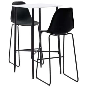 Bar Set Kunststoff Bartisch Barstuhl Stehtisch Hocker mehrere Auswahl vidaXL - Bild 1 von 26