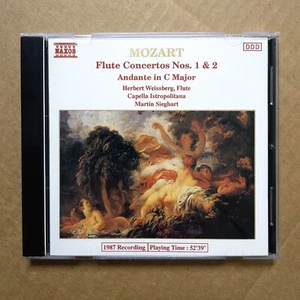 Mozartflöte Konzerte Nr. 1 2 Herbert Weissberg Martin Sieghart CD 1991 Naxos - Bild 1 von 3