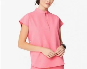 FIGS Technical Collection Rafaela Oversized Pink Scrub Top Shirt Womens Size XXL - Picture 1 of 9