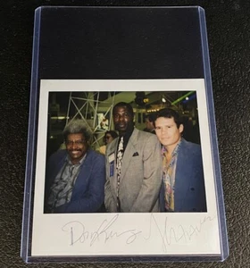 Julio Cesar Chavez & Don King Signed Polaroid Boxing Type 1 Original Photo Auto - Picture 1 of 7