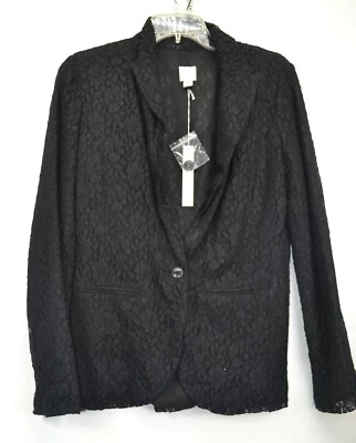Blazer Lauren Conrad Para Mujer Talla 6 Vintage Dije Negro Encaje NUEVO CON Etiquetas (F6) Foto 1 de 4