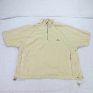 Tommy Bahama Windbreaker Mens Large Beige Brown Golf Pullover Half Zip - Picture 1 of 10