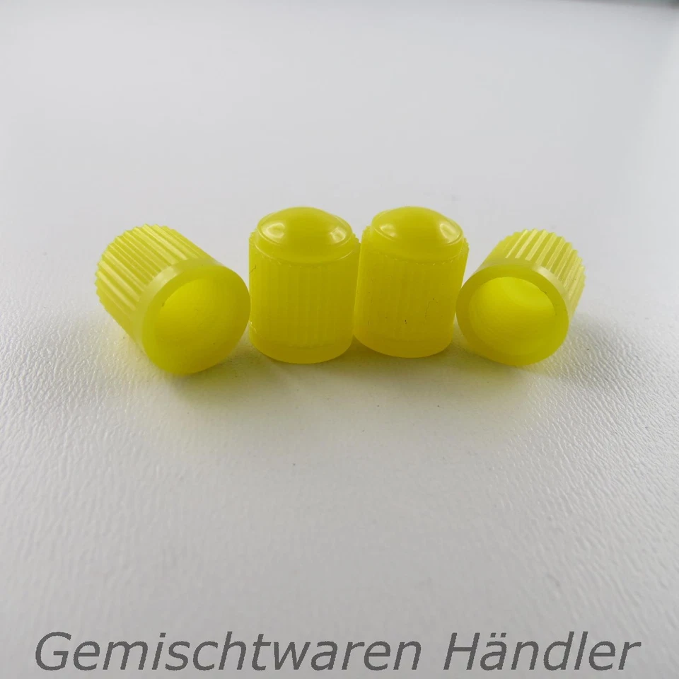 4 X Dust Cap Car Motorcycle Bike Moped Caps Plastic Yellow Valve Car Cap - Image 1 of 1