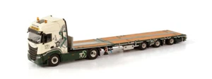 for WSI FOR IVECO S-WAY HIGH 4X2 MEGATRAILER FLATBED-3 AXLE TRANSPORT 1:50 Model - Picture 1 of 3