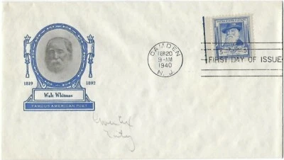 6 '40 FDCs 3x 5c Walt Whitman SC#867, 3x 1c Ely Whitney #889 various Cachets - Image 1 of 4