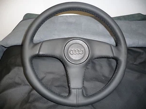 LENKRAD AUDI 80 90 100 B4 SPORTLENKRAD LEDER NEU BEZIEHEN NEUBEZIEHEN  - Bild 1 von 11