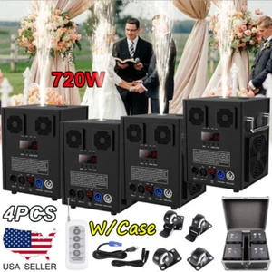 4 pezzi grande macchina scintilla fredda 700 W DMX stadio macchina fuochi d'artificio 6,6-9,8 piedi matrimonio - Foto 1 di 15