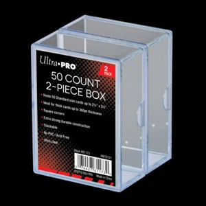 Ultra Pro 50 Count 2 Piece Card Storage Plastic Box Pack Of 2 - Zdjęcie 1 z 1