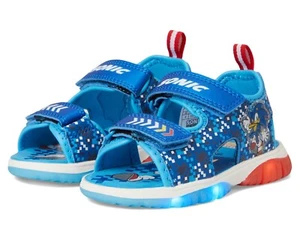 Neu Sonic the Hedgehog leuchtende Sandalen Kleinkind/kleines Kind 6 7 8 9 10 11 12 - Bild 1 von 6
