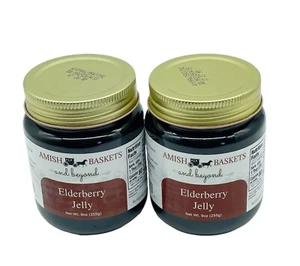 Jalea de saúco Amish no transgénica vegana totalmente natural - 9 oz - 2 frascos - Imagen 1 de 6