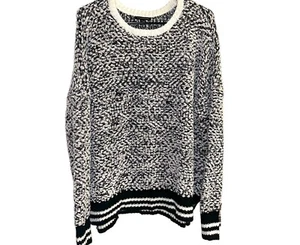 Staccato schwarz/creme gesprenkelter Langarm Pullover Acrylpullover Größe M - Bild 1 von 9