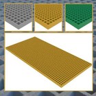 Open-Mesh GRP Grating Panels - 25mm, 38mm, 50mm. Grey, Yellow, Green. **NEW**