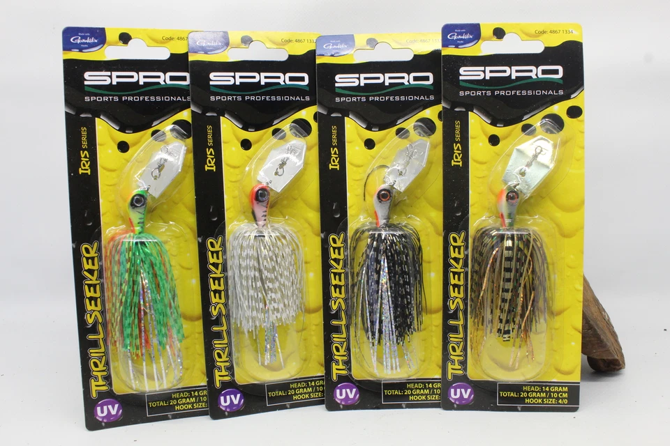 Spro  Iris Thrillseeker 4/0 14g Chatterbait RH Tiger Roach Perch Firetiger OVP - Bild 1 von 1