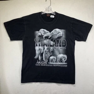 Camiseta De Colección Tailandia Increíble Espectáculo de Elefantes Para Hombre Talla Grande Años 90 - Imagen 1 de 17