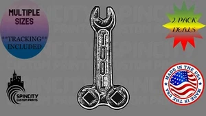 TOOL WRENCH Vinyl Truck LOGO Decal Toolbox Laptop Bumper Sticker NEW - Picture 1 of 14