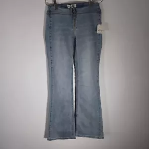 Free People Woman's Sky Jett Low rise flared jeans light blue W25 - Picture 1 of 11