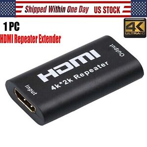 HDMI Repeater Signal Booster Cable Extender Amplifier 4k Over 1080p 3D Adapter