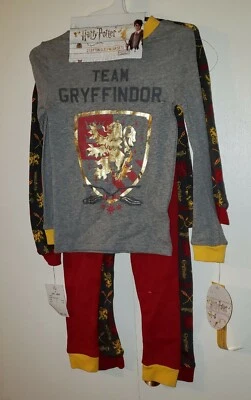2 juegos de ropa de dormir de algodón Harry Potter Gryffindor de Komar Kids  Foto 1 de 4