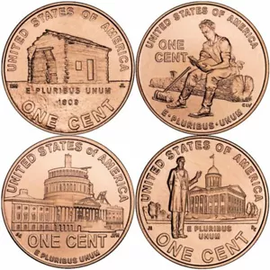 Lincoln Bicentennial Series 1 oz .999 Pure Copper BU Round(s) ~ 4 Designs - Picture 1 of 11