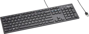 Amazon Basics Wired Keyboard, Full-Sized, QWERTY Layout, Black - Picture 1 of 3