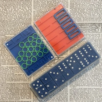  Vintage Pocket Puzzles & Dominoes  - Image 1 of 4