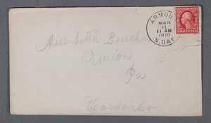 MayfairStamps US 1910 South Dakota Armour to Amion PA Cover aat_46753 - Picture 1 of 2