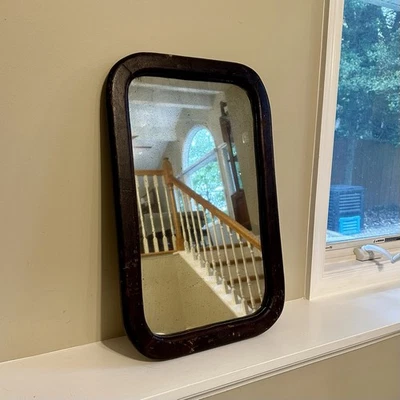 Antique Mahagony Rectangular Mirror 22.5” x 14.5” - Image 1 of 3