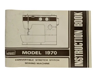 Montgomery Ward Model 1970 Convertible Stretch Stitch Sewing Machine MANUAL - Picture 1 of 5