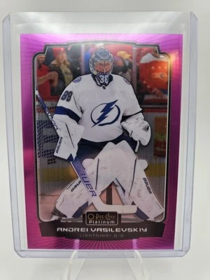 2022-23 O-Pee-Chee Platinum - Andrei Vasilevskiy #39 Matte Pink - Image 1 of 2