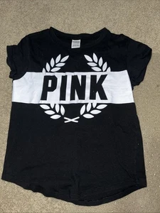 Victoria Secret Pink Shirt Schwarz Größe S - Bild 1 von 2