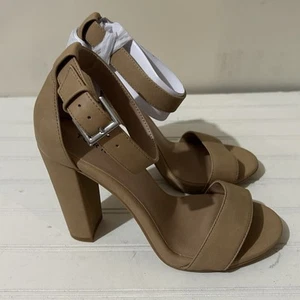 Torrid Women’s Heels 8W Tan Pumps Ankle Strap Casual Event Party Sandals - Picture 1 of 8