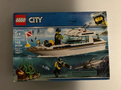 60221 DIVING YACHT lego LEGOS city town NEW boat kit set scuba diver shark fish - Image 1 of 4