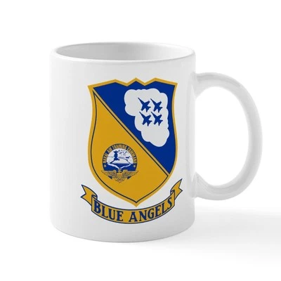 CafePress U.S. Navy Blue Angels Crest 11 Oz Ceramic Mug 11 oz Mug (208002193)