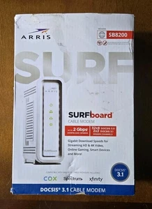ARRIS SURFboard SB8200 Cable Modem DOCSIS 3.1 Compatible With Major US Providers - Afbeelding 1 van 5