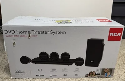 RCA DVD Home Theater System RTD3277H with Subwoofer & 5 Speakers PreOwned Good - Image 1 of 4