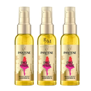 3 X Pantene PRO-V Emily in Paris Hair Repair & Protect Keratin Protect Oil 100ml - Picture 1 of 4