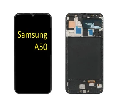 Display für Samsung  Galaxy A50  SM-A505F LCD Bildschirm Touchscreen mit Rahmen - Bild 1 von 4