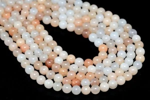 Natural Peach Aventurine Gemstone 4 MM Round Smooth Beads Strand 15.5" - Picture 1 of 2