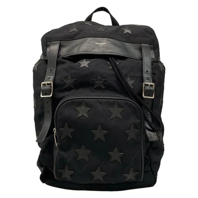 Auténtica mochila de cuero de nailon negra SAINT LAURENT PARIS 414936 Foto 1 de 4