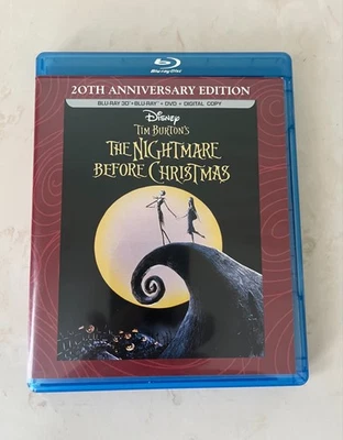 THE NIGHTMARE BEFORE CHRISTMAS 20th Anniversary Edition Blu-ray 3D+BD+DVD 3-Disc - Image 1 of 3