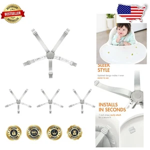 Replacement Highchair Straps – Adjustable, Machine Washable for Easy Maintenance - Picture 1 of 8