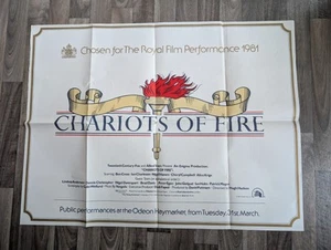 Original CHARIOTS OF FIRE UK Quad Cinema Poster - 1981 - Bild 1 von 17