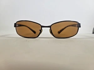 RAY BAN EYE GLASS FRAMES, METAL LENS ENCLOSURE, PLASTIC TEMPLES, BROWN - Picture 1 of 7