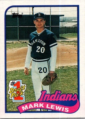 1989 Topps Mark Lewis #222 Cleveland Indians Foto 1 de 2