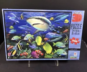 Super 3D Puzzle Hai Wasser 500 Teile Tierpuzzle Neu Versiegelte Verpackung - Bild 1 von 4