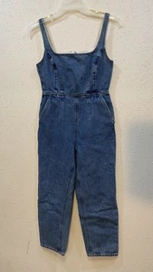 ASOS Womens Retro Overalls denim jumper jumpsuit Size 6 Petite EUC - Picture 1 of 17